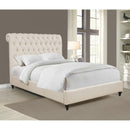  Coaster Furniture Devon 300525F 57-inch Upholstered Full Panel Bed - Beige IMAGE 3