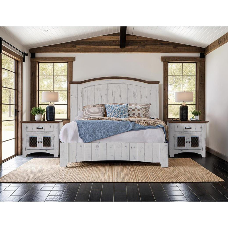 International Furniture Direct Pueblo Queen Panel Bed IFD360HDBD-Q/IFD360PLTFRM-Q IMAGE 4