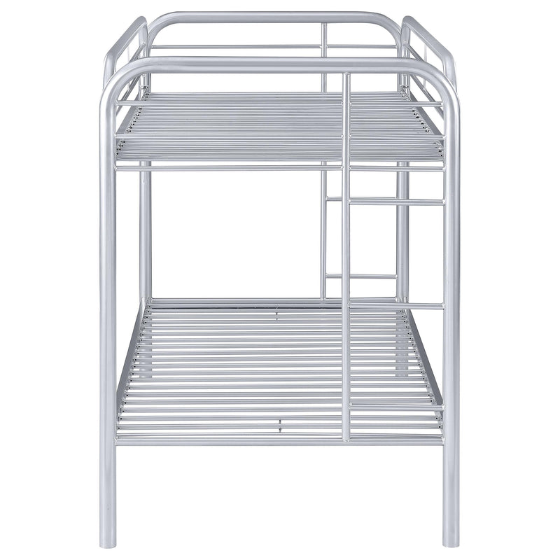 Coaster Furniture Morgan 2256V Metal Twin Over Twin Bunk Bed - Silver IMAGE 7