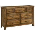 Artisan & Post Maple Road 118-003 7 Drawer Triple Dresser - Antique Amish IMAGE 1
