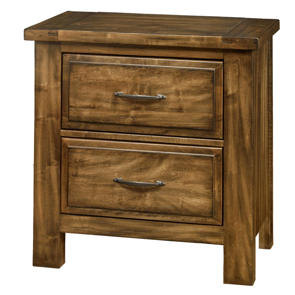 Artisan & Post Maple Road 118-227 2 Drawer Night Stand - Antique Amish IMAGE 1