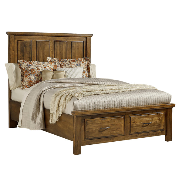 Artisan & Post Maple Road 118 Queen Mansion Storage Bed - Antique Amish IMAGE 1