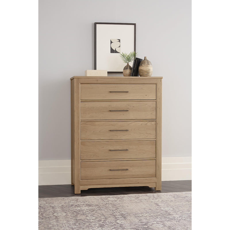 Artisan & Post Crafted Cherry 154-115 5 Drawer Chest - Bleached IMAGE 2