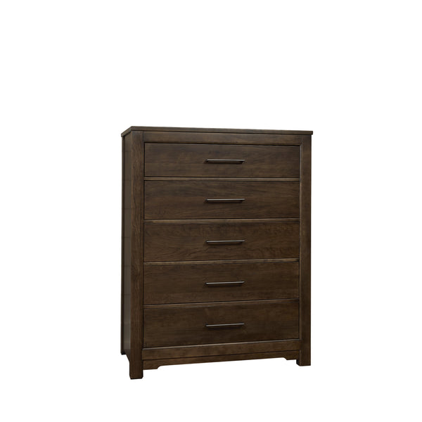 Artisan & Post Crafted Cherry 150-115 5 Drawer Chest - Dark IMAGE 1