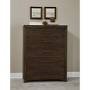 Artisan & Post Crafted Cherry 150-115 5 Drawer Chest - Dark IMAGE 2