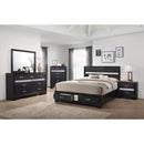 Coaster Furniture Miranda 206361KW 51-inch Wood California King Storage Panel Bed - Black IMAGE 7