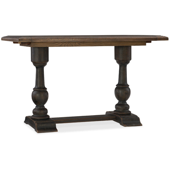 Hooker Furniture 5960-75206-BRN Balcones 60in Friendship Table with 2-12in Leaves IMAGE 1