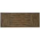 Hooker Furniture 5960-75206-BRN Balcones 60in Friendship Table with 2-12in Leaves IMAGE 2