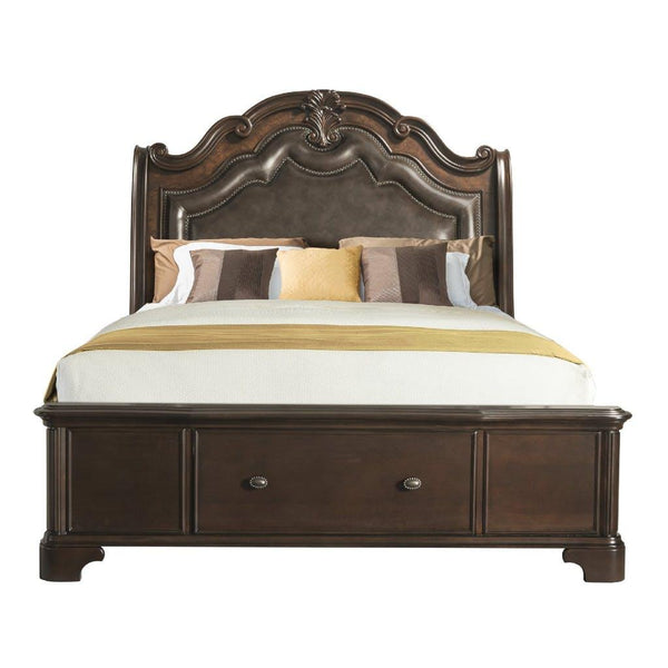 Elements International Tabasco King Upholstered Panel Bed with Storage TB600KH/TB600KF/TB600KR IMAGE 1