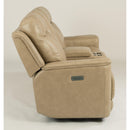 Flexsteel Miller Power Reclining Leather Match Loveseat 1729-64PH 204-80 IMAGE 4