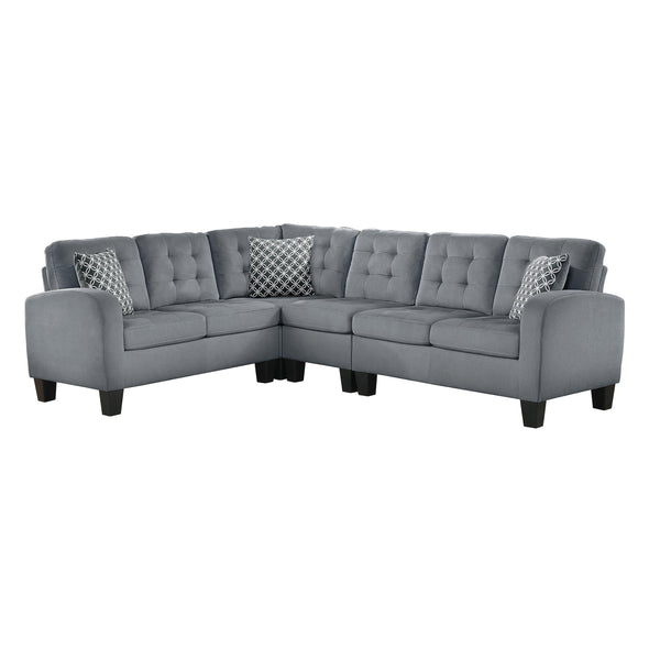 Homelegance Sinclair Fabric 2 pc Sectional 8202GRY*SC IMAGE 1