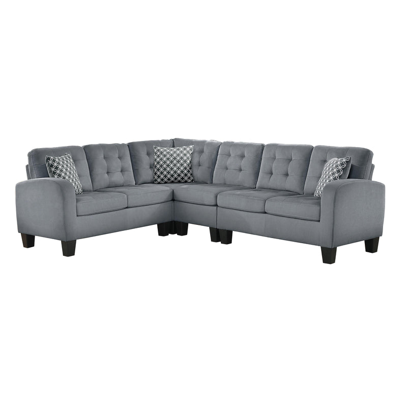 Homelegance Sinclair Fabric 2 pc Sectional 8202GRY*SC IMAGE 1