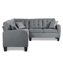 Homelegance Sinclair Fabric 2 pc Sectional 8202GRY*SC IMAGE 3