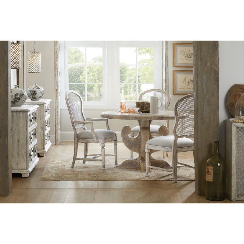 Hooker Furniture 5750-75401-LTWD Boheme Gaston Metal Back Arm Chair IMAGE 4