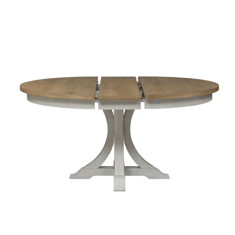 Liberty Furniture Industries Inc. Oval Farmhouse Reimagined Counter Height Dining Table with Pedestal Base 652-DR-PDS IMAGE 2