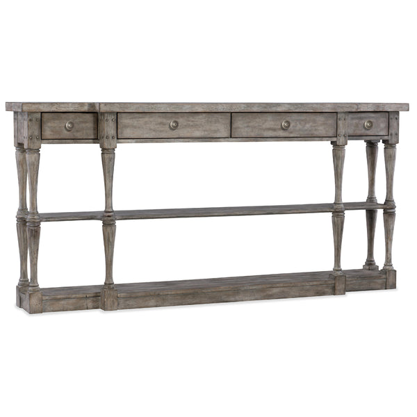 Hooker Furniture 5620-85001-LTGY Sanctuary Four-Drawer Console IMAGE 1