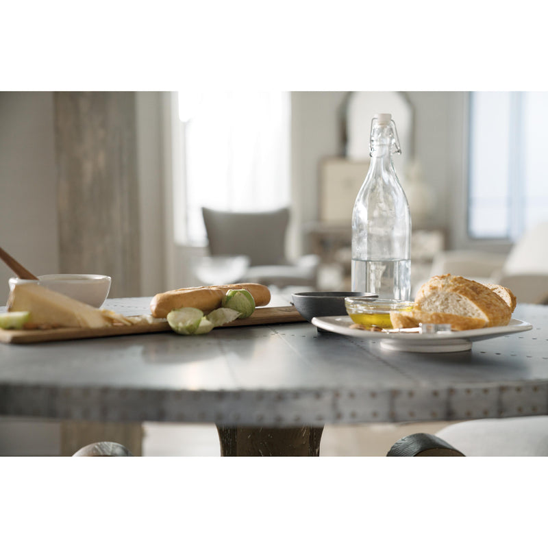 Hooker Furniture 5750-75213-SLV Boheme Ascension 60in Zinc Round Dining Table IMAGE 4