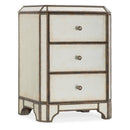 Hooker Furniture 1610-90116-EGLO Arabella Mirrored Three-Drawer Nightstand IMAGE 1