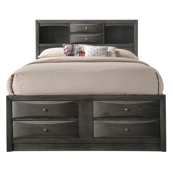  Crown Mark Emily Queen Bookcase Bed with Storage B4275-Q-HBFB/B4275-Q-RAIL/B4275-Q-DRW-L/B4275-Q-DRW-R IMAGE 1