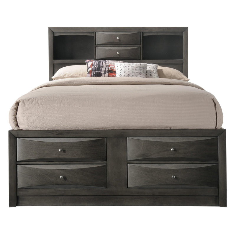  Crown Mark Emily Queen Bookcase Bed with Storage B4275-Q-HBFB/B4275-Q-RAIL/B4275-Q-DRW-L/B4275-Q-DRW-R IMAGE 1