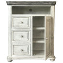  International Furniture Direct Luna 3-Drawer Media Chest IFD768GREAT-CTV IMAGE 1