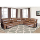 Parker Living Swift MSWI-PACKA(H)-BOU Bourbon 6 Piece Modular Power Reclining Sectional with Power Adjustable Headrests