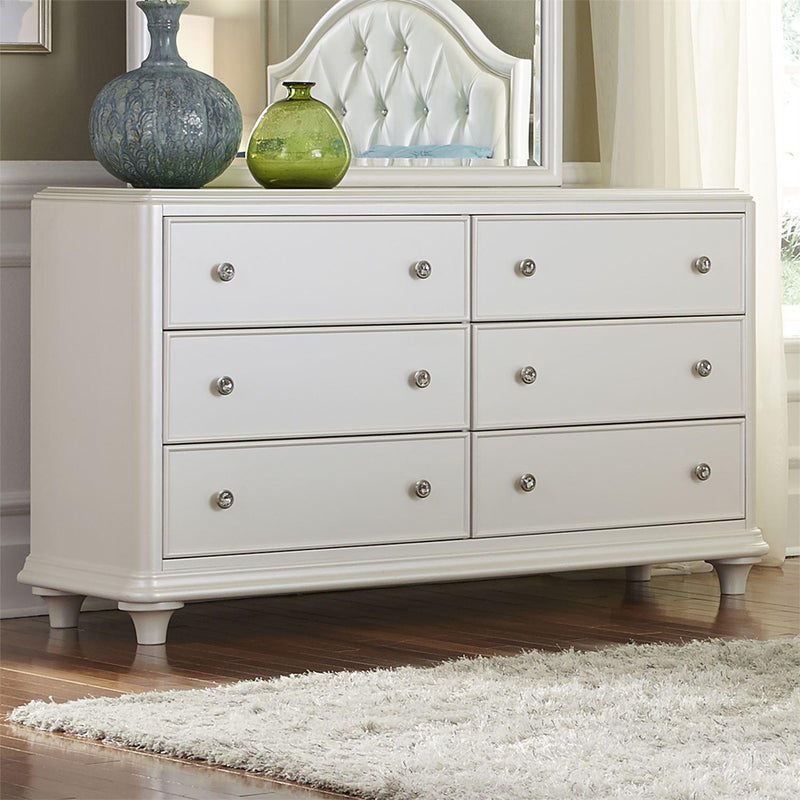 Liberty Furniture Industries Inc. Stardust 6-Drawer Kids Dresser with Mirror 710-YBR-DM IMAGE 2
