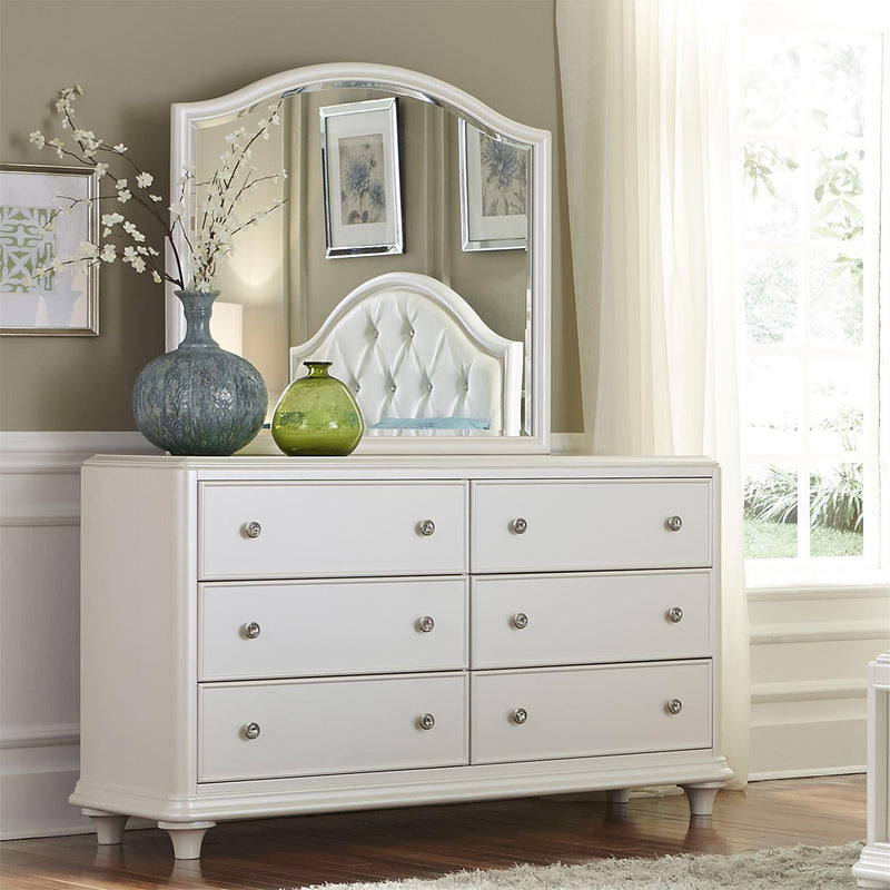 Liberty Furniture Industries Inc. Stardust 6-Drawer Kids Dresser with Mirror 710-YBR-DM IMAGE 4