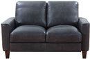 Leather Italia USA Chino 5309WL - Grey Loveseat