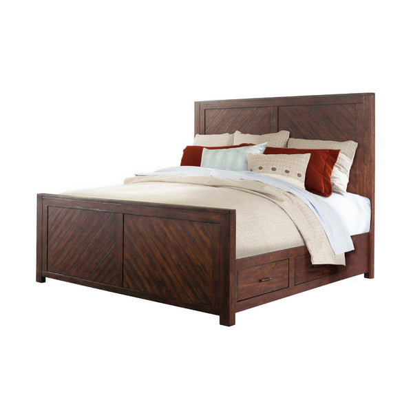 Elements International Jax King Platform Bed with Storage JX600KH/JX600KF/JX600QKR/JX600QKS IMAGE 1