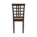  Coaster Furniture Kelso 190822 Lattice Back Dining Side Chair - Cappuccino (Set of 2) IMAGE 6