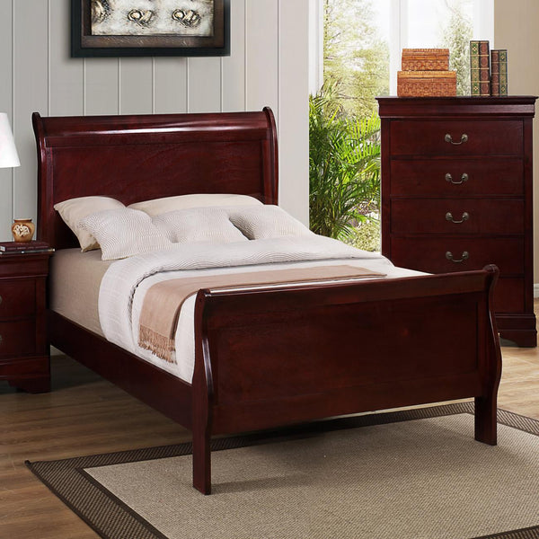  Crown Mark Louis Philip Twin Sleigh Bed B3850-T-HBFB/B3850-T-RAIL IMAGE 1