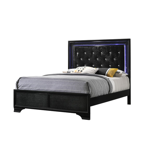  Crown Mark Micah Full Upholstered Panel Bed B4350-F-HBFB/B4350-FT-RAIL IMAGE 1