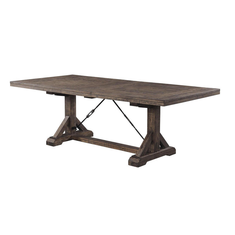 Elements International Finn Dining Table with Trestle Base DFN100DT/DFN100DB IMAGE 2