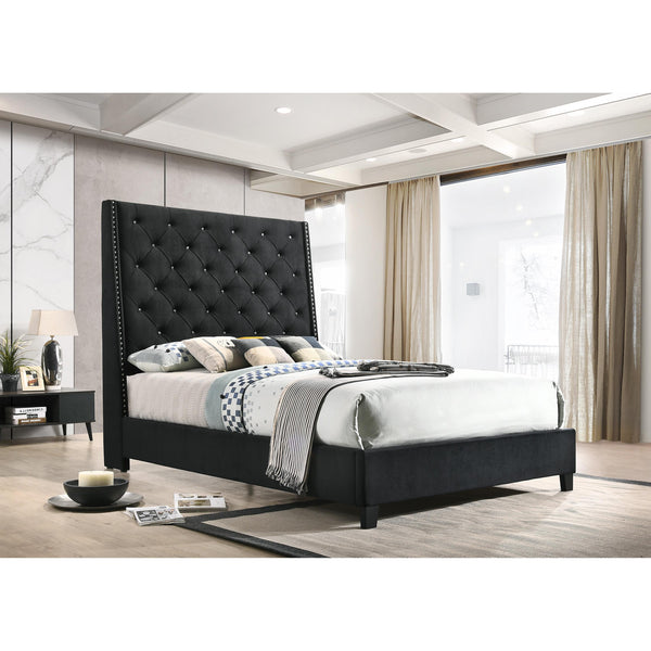  Crown Mark Chantilly King Upholstered Platform Bed 5265BK-K-HB/5265BK-K-FRW IMAGE 1