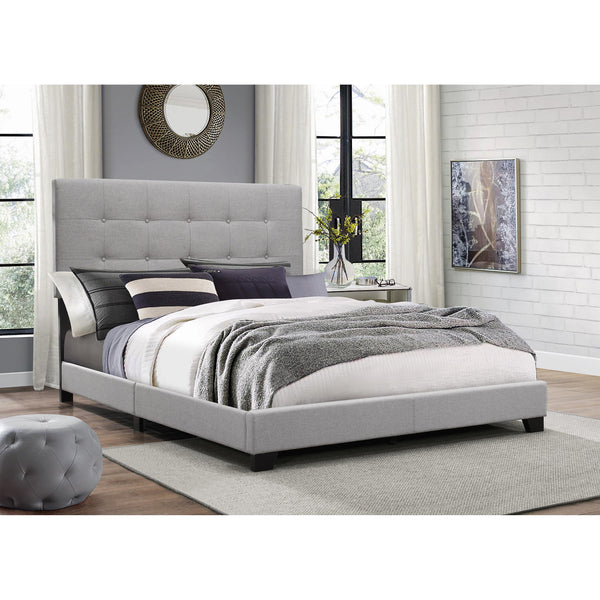  Crown Mark Florence Twin Upholstered Platform Bed 5270GY-T IMAGE 1