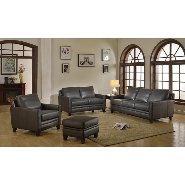 Leather Italia USA Fletcher Leather Ottoman 1444-6287B-001128A IMAGE 1