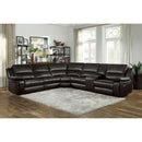Homelegance Falun Power Reclining Leather Match 6 pc Sectional 8260DB*6PW IMAGE 11