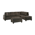 Homelegance Emilio Fabric 3 pc Sectional 8367CH*3 IMAGE 1