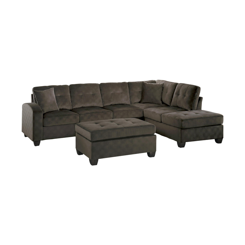 Homelegance Emilio Fabric 3 pc Sectional 8367CH*3 IMAGE 1