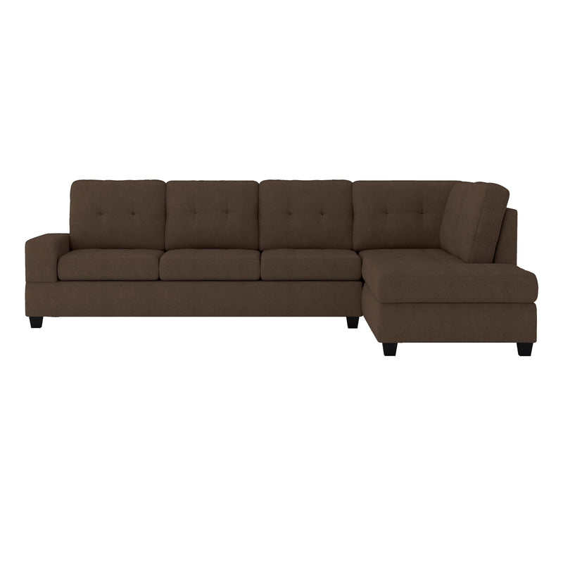 Homelegance Maston Fabric 2 pc Sectional 9507CHC*SC IMAGE 2