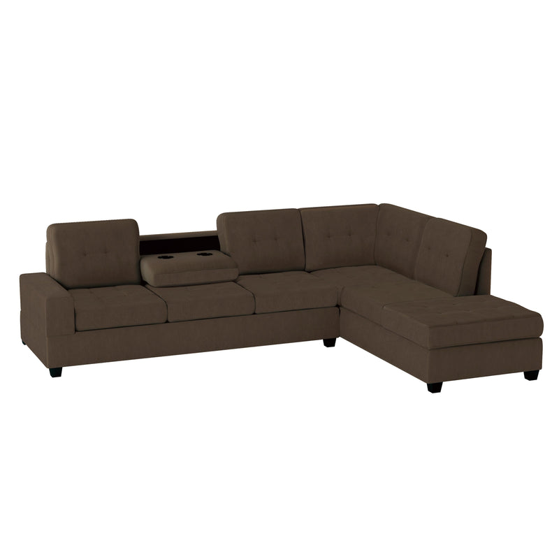 Homelegance Maston Fabric 2 pc Sectional 9507CHC*SC IMAGE 5