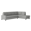 Homelegance Maston Fabric 2 pc Sectional 9507GRY*SC IMAGE 1