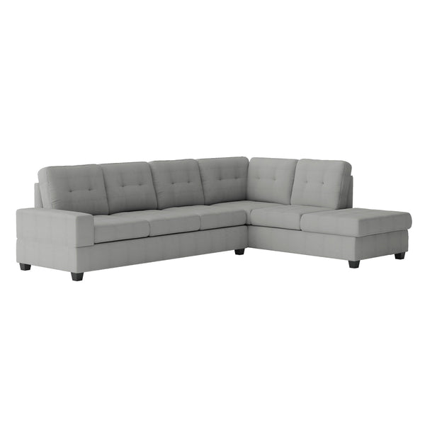 Homelegance Maston Fabric 2 pc Sectional 9507GRY*SC IMAGE 1