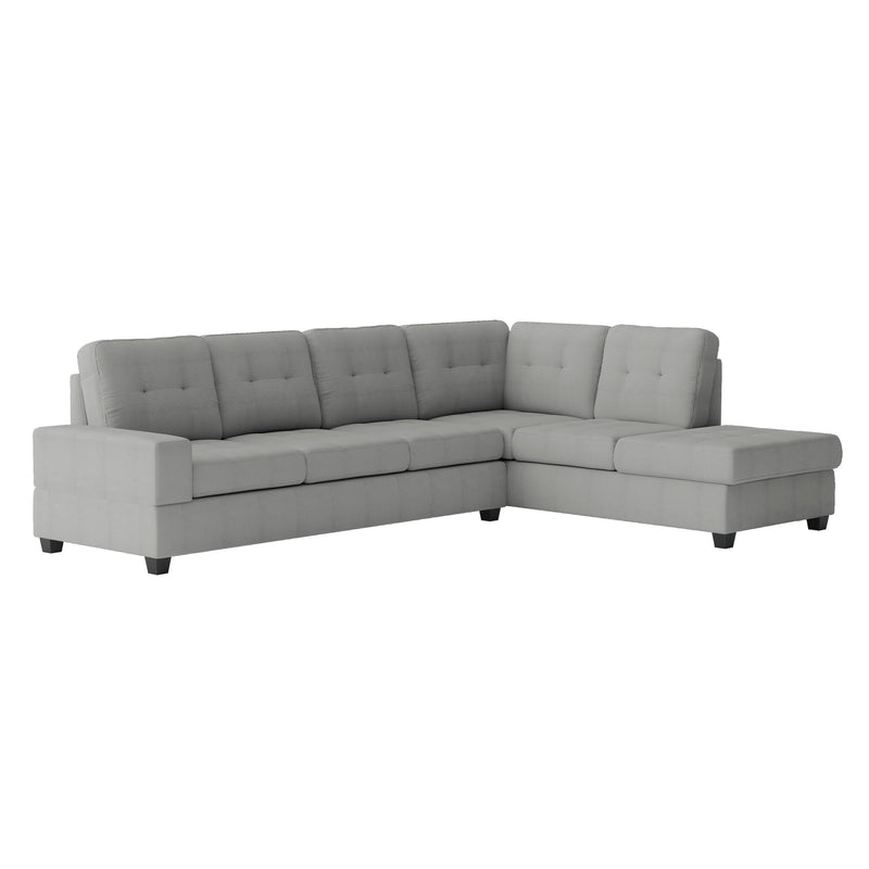 Homelegance Maston Fabric 2 pc Sectional 9507GRY*SC IMAGE 1