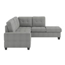 Homelegance Maston Fabric 2 pc Sectional 9507GRY*SC IMAGE 3