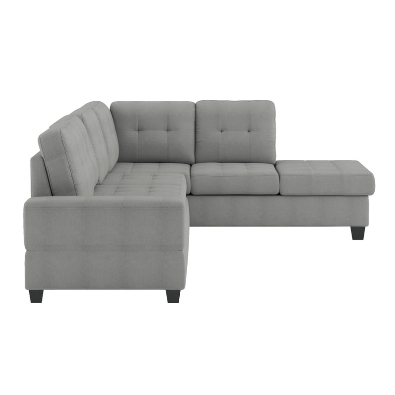 Homelegance Maston Fabric 2 pc Sectional 9507GRY*SC IMAGE 3