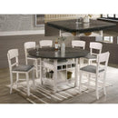  Crown Mark Round Conner Counter Height Dining Table with Pedestal Base 2849CG-T-TOP/2849CG-T-LEG IMAGE 1