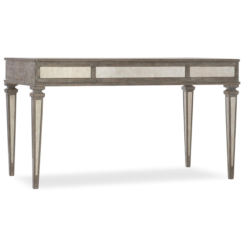 Hooker Furniture 1641-10458-LTWD Rustic Glam Leg Desk IMAGE 2