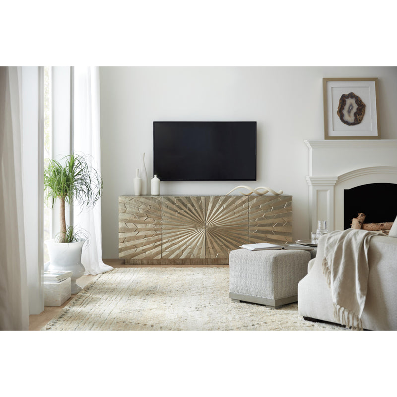 Hooker Furniture 5667-55478-SLV Big Bang 78in Entertainment Console IMAGE 3